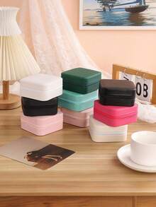 双层首饰收纳盒，大容量可上锁首饰盒，PU皮革首饰收纳盒，适用于项链、耳环、戒指、手表。节日礼物。 - 彩色 - 查看 10