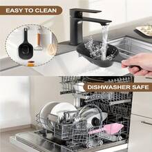 2pcs Pet Food Scoops, Plastic Pet Food Scoops With Measuring Cup Markings, Suitable For Dogs, Puppies And Cats, Can Measure 1/2 Cup And 1 Cup - 200ml - View 4