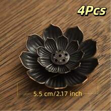 A Creative Retro Lotus Incense Burner/Stand, Elegantly And Compactly Designed, Suitable For Living Rooms, Bedrooms And Coffee Tables.