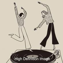 1 szt. Oprawiony/nieoprawiony plakat na płótnie z gramofonem w stylu retro dla tancerek, inspirowany muzyką winylową, minimalistyczny czarno-beżowy, estetyczny obraz w stylu vintage dla miłośników muzyki, do akademika, salonu, sypialni, nowoczesnej dekoracji domu - Wielokolorowe - Zobacz 6