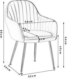 Sillas de comedor - Amarillo - Ver 4