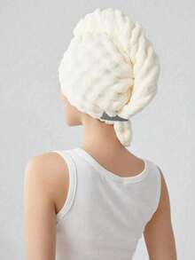 This Soft Coral Fleece Hair Drying Cap Features An Elastic Band And Absorbent Material. With A Simple Solid Color Design, It Suits Both Long And Short Hair. It Is An Essential Item For Home, Salon, Hotel, Sports, And Daily Use, And Also Makes A Great Gift For Valentine's Day Or Anniversary.