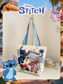 Disney 官方授权单件装缝纫图案购物袋，大容量可折叠手提袋，抽绳单肩包，轻便手提包，官方授权 - 多款可选，经认证，女士/女孩/女性适用，适合日常/购物/外出 - 彩色 - 查看 7