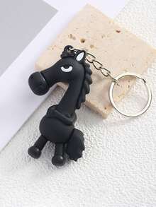 1pc Mini Horse Keychain, Stylish Horse Pendant Keyring For Wallet, Backpack, Handbag, DIY Keychain Accessories, Couples, Animal Keychain, Colorful Creative Design, Great Gift For Family, Couples, Best Friend, Birthday, Party - Multicolor - View 8