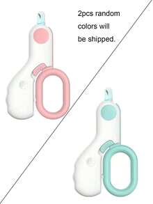 LED Light Pet Nail Clippers, Professional Cat Dog Paw Trimmer With Safety Lock, Puppy Kitten Animal Care Grooming Tool Set