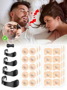 10片/包扩张贴 - 增强气流，略微改善睡眠，超薄防汗贴，无需电源或电池，包含4种尺寸的贴片、1个收纳盒和30条磁性贴片，是送给家人、朋友和爱人的完美礼物，也是理想的圣诞礼物。