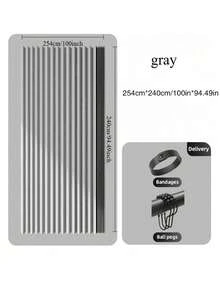 1片装可折叠窗帘隔断（不含杆），四季皆宜，告别难看的悬挂布料，适用于出租公寓床头柜等高端场所，也适用于客厅、卧室等场景。 - 彩色 - 查看 9