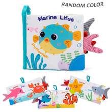 4 Themes Montessori Sensory Touch Fabric Books, Interactive Early Education Plush Toys, Suitable For 0-12 Months Newborns - Multicolor - View 10