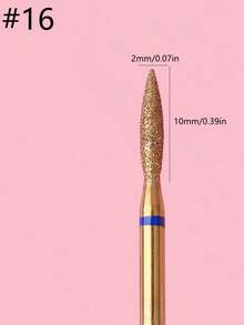 Punte per trapano in lega di titanio, rimozione professionale di cuticole e pelle morta - Dorato - Visualizzare 7