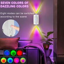 Unique Appearance Dual Headed Color Human Body Sensing Wall Lamp, USB Powered Night Light/Hallway Light/Decorative Light, 3000mAh Large Battery, Easy To Install And Move, Making It The Best Gift For Birthdays And Holidays - White - View 4
