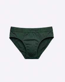 Set Of 3 Men's Plain Microfiber Slip Briefs With Exposed Elastic Waistband - Premium Men's Briefs With Embroidered Elastic. - 彩色 - 查看 7