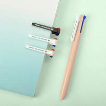 AIHAO 4-Color Ballpoint Pens,1.0mm Medium Point, Retractable 4-In-1 Multicolor Ink Pen, 6ct Assorted Colors, Smooth & Comfortable Writing For Journaling & Organizing - 彩色 - 查看 5