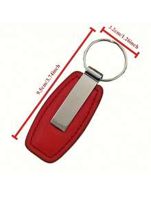 Fashionable Metal And PU Leather Keychain, Customizable Logo And Name, In-Stock Hardware Accessories, Suitable For Car, Motorcycle Key Rings, Clips, Pendants, Gifts - Multicolor - View 11