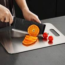 1 Pc - Titanium Alloy Cutting Board, Available In Mini, Small, Medium And Large Sizes. Double-Sided Design To Separate Raw And Cooked Food. Hygienic, Durable, Non-Stick, Suitable For Home Kitchen And Camping Use. Portable, Corrosion-Resistant, Long-Lasting. - Multicolor - View 4