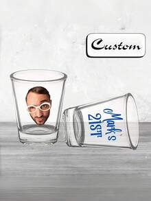 1pc Customizable Wine Glass, Birthday Personalized Wine Glass, Funny Wine Glass, Personalized Face Party Gift, Face Wine Glass, Newlywed Wedding Wine Glass, Personalized Bride & Groom Gift, Customized Wine Glass, Wedding Guest Favor, Wedding Party Gift, Valentine's Day Gift - Multicolor - View 12