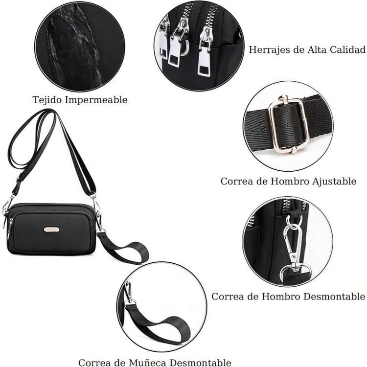 Women Leg Bags - Black - View 3