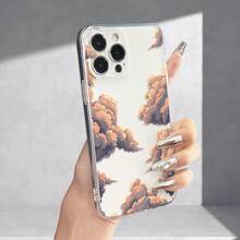 Funda para teléfono: Patrón de Nube Transparente de Corte Preciso, Cubierta Protectora Suave Anticaídas para iPhone 17/16/15/14/13/12/11/Plus/Pro Max Max Series, Diseño Elegante y Creativo, Protección Completa de Alta Calidad, Unisex - Color mezclado 1-1032 - Ver 4