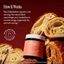 Arrae MB-1 Energy & Metabolism Capsules (60 Count) – Natural Blend With Green Tea Extract & Probiotics, Supports Gut Microbiome Balance - 2 chiếc - Xem 2