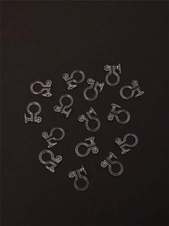 30个透明树脂粘贴式耳环配件