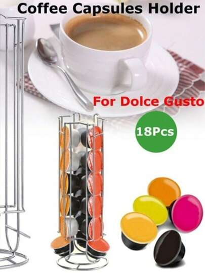 porta-cápsulas de café  prateleira rotativa de armazenamento