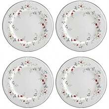 Winterberry - Platos de ensalada (8 pulgadas, juego de 4), color verde(Platos de ensalada, juego de 4) - Multicolor - Ver 1