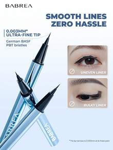 BABREA 0.6毫升速干眼线液，基础化妆品 - [升級款]#02黑色 - 查看 7