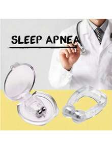 Dispositivo antirronquidos de piezas, Clip nasal, bloqueador de ventilación, anillo de silicona para dejar de roncar, ayuda para dormir de noche, protector de Apnea nocturna, 1 unidad - Multicolor - Ver 7