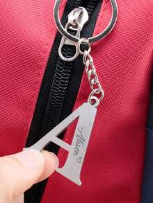 LICVIC Custom Initial Keychain, Customized Name Cute Keychain, Keychains For Women, Keychain Accessories, Car Key Chain, Bag Charms, Purse Charms, Personalized Keychain, Customizable Letter Keychain, Name Keychain, Valentine'S Day, Anniversary, Living Room, Family, Friends, Couples, Husband And Wife - Style a - View 5