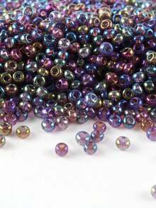 GO2CJBEADS DIY串珠工艺材料 10克手链珠 多色 2毫米圆形玻璃珠，用于珠宝制作