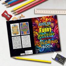 1本正能量成人涂色书，曼陀罗花卉图案，原装升级加厚纸张，24页，成人涂色书礼物，大胆易涂，简约大图案设计，放松身心，适合圣诞节、万圣节、生日、儿童节、学生用品、返校季、学校用品等。[手绘必备] - 曼陀羅花卉 - 查看 5