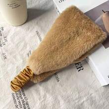 1PC Autumn/Winter Fluffy Wide Headband, Windproof Elastic Hair Accessories, Warm Headwrap For Women Fall Women Bandana Sport Sweatband Winter Hair Wrap Yoga Workout Hair Band For Vacation Outfits Woman Elegant Scarf - 彩色 - 查看 15