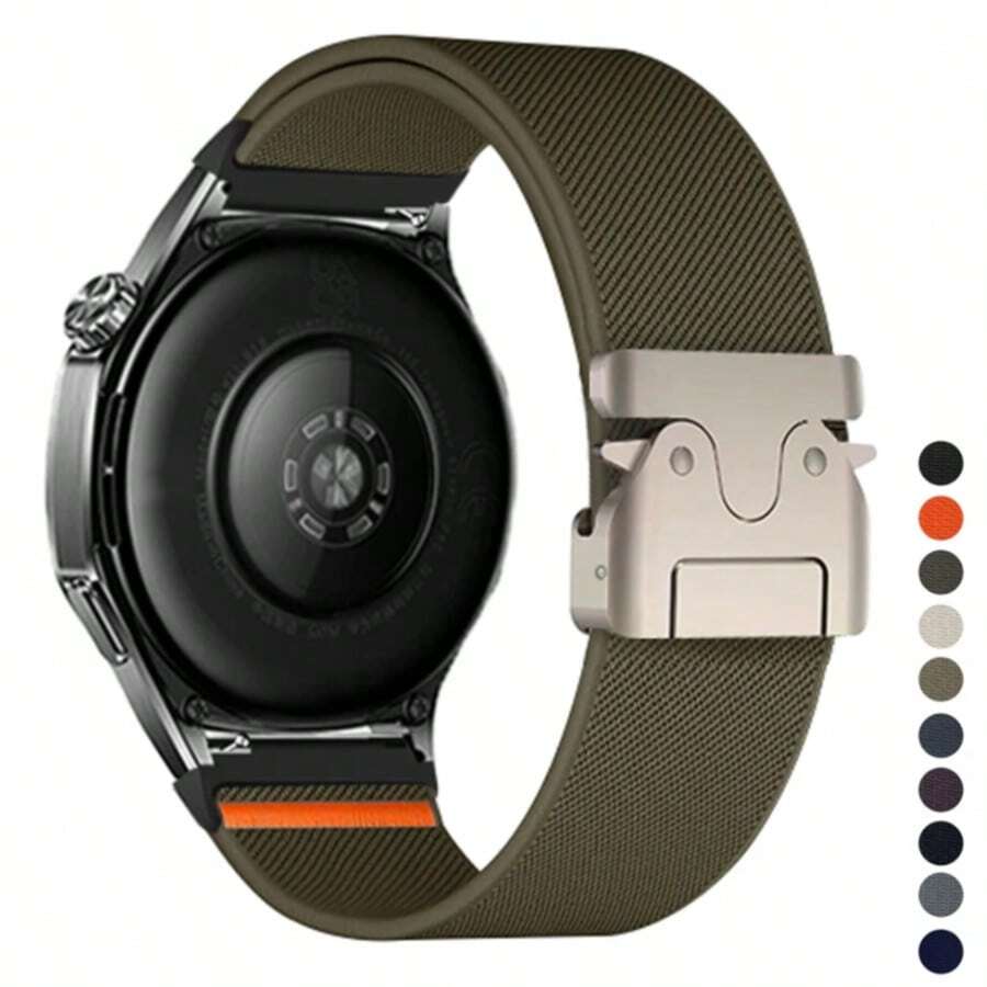 20mm 22mm Nylon Elastic Strap Compatible With Samsung Galaxy Watch 7 6 5 4 40mm 44mm 6Classic 47mm Parachute Buckle Band 5Pro 45mm Bracelet