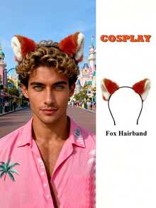 2号朱迪·霍普斯度假套装（粉色）：包含一个可活动的兔耳朵发箍（搭配尼克·王尔德的发箍）、官方兔子警官服装、毛绒兔耳朵发箍以及动漫展和主题派对的配饰，情人节服装 - 彩色 - 查看 3