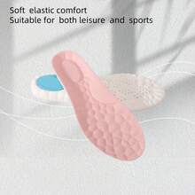 1 Pair Of 4D Cloud Insoles For Children, Heighten, Anti-Bacterial, Breathable, Sweat-Absorbing, Soft & Comfortable, Suitable For Girls And Boys