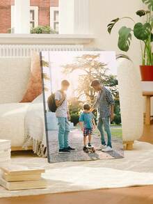 1pc Customized Canvas Wall Art, Frameless Hanging Painting, Indoor Framed Canvas Art, Decoration And Gift For Valentine's Day, Wall Decor Painting For Home And Office. Suitable For Wedding, Mother's Day, Father's Day, Anniversary, Valentine's Day, Housewarming, Birthday, Room Decor, Customizable, Ideal Gift For Boyfriend, Girlfriend, Family, Couple, Friends And Pets - Multicolor - View 6