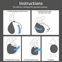 59" Green Screen Backdrop Pop-Up Chair Round Background Protable Photograph W - Green - View 8