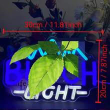 1 pieza Letrero de neón LED, luz en forma de montaña, panel trasero de acrílico, alimentado por USB, luz decorativa de pared, adecuado para bar, sala de estar, decoración de fiesta - luz policromática - Ver 9