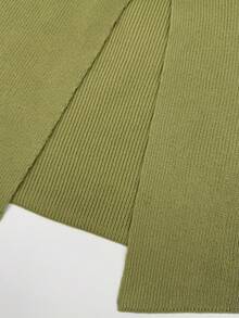 FOR BEAUTY 春夏新款音乐节绿色森林3D花朵无袖针织背心，修身沙滩度假风，性感露背上衣，适合海边和沙滩穿着，嘉年华服装 - 橄欖綠 - 查看 8