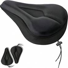 JAFEN Funda para Asiento de Bicicleta - Cojín de Gel para Asiento de Bicicleta Extra Suave, Universal (Pelotón, Exterior, Interior), Unisex - 2 - Ver 1