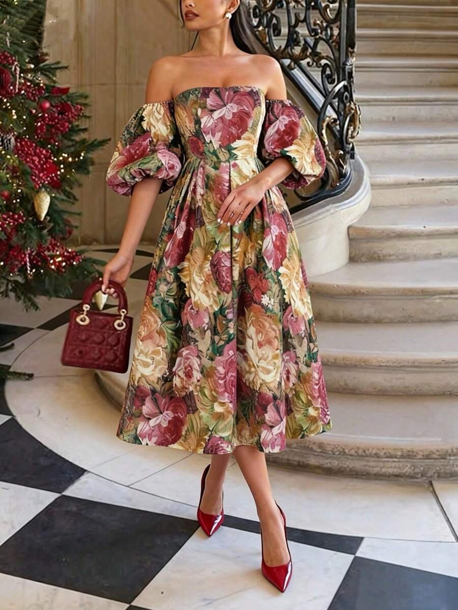 Women's Elegant Long Dresses For Party, Formal Evening Gown - Red - View 1