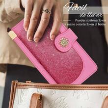 Cartera Mujer Pequeo con RFID Bloquea, Monedero Bifold para Tarjetas, Billetera de Piel Plegable con Bolsillo, Tarjetero Minimalista con Ventana de Identificacin para Chica Mujer - Rosa grande - Ver 7