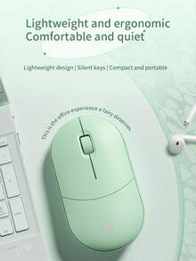 HP 惠普无线静音鼠标，电脑鼠标，游戏鼠标 - 符合人体工学的右手设计，2.4GHz 稳定连接 - 兼容台式机和笔记本电脑 - 淺綠色 - 查看 10