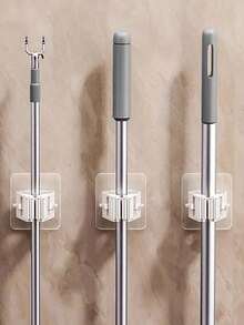 1 包 2/4/10/20 件装拖把架、拖把钩、拖把夹、壁挂式拖把扫帚收纳架、拖把架、多功能工具收纳架，适用于浴室、厨房、花园、清洁用品、家居工具、浴室装饰等。