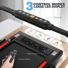Ancheer 2-In-1 Under Desk Treadmill, Portable Treadmill With Adjustable Incline, Running Machine For Home Office, Easy To Move And Storage - 白色 - 查看 5