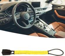 Candado para Volante, Candado para Volante con 2 Llaves, Antirrobo, Ajuste Universal, Candado para Cinturón de  para Coches, Vehículos, SUV, Carrito - negro - Ver 7