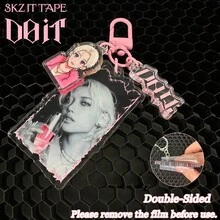 /Kpop/STAY/Skz 钥匙扣，DOIT 钥匙扣，粉色门形钥匙扣，双面亚克力钥匙扣，包包挂饰，水瓶挂饰，派对小礼物，圣诞礼物，生日礼物 - 彩色 - 查看 17