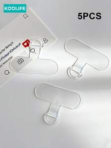 Koolife 10 PIEZAS Cordón universal para teléfono, correa de cuello desmontable de nailon para teléfonos inteligentes, con tamaño de 2.4 pulgadas, soporte para tarjetas y parche de bucle para teléfono inteligente compatible con Android y la mayoría de teléfonos inteligentes, regalos para madres, familia, amigos, cumpleaños, vacaciones Cadena de teléfono - transparente - Ver 6