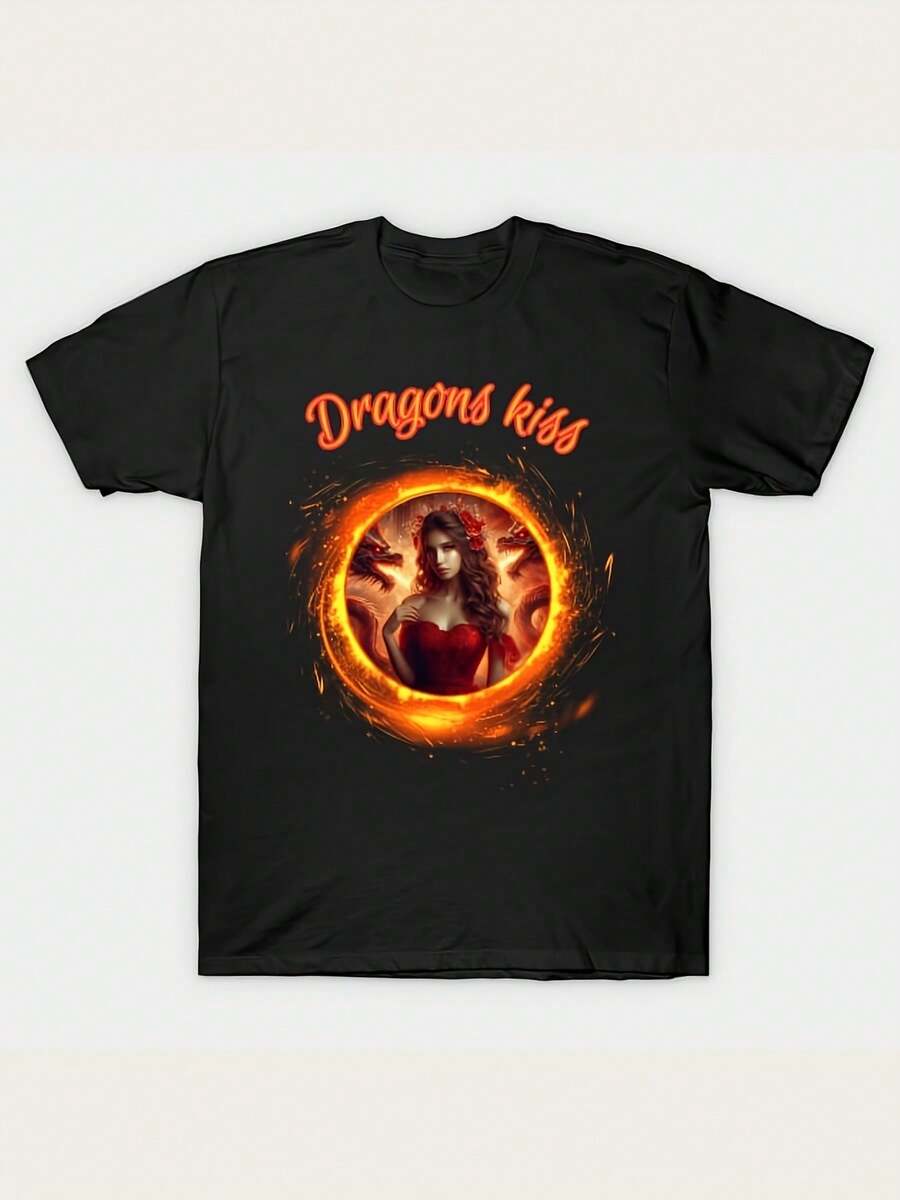 Dragons Kiss T-Shirt - Black - View 1