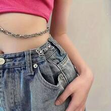 2/6件装女士裤腰束带 - 牛仔腰部束带夹和别针，收腰，可调节腰夹 - 彩色 - 查看 5