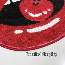 1pc Red Lip Pattern Bathroom Non-Slip Sexy Mat/Rug/Home Decor Carpet, Machine Washable, Soft & Comfortable, Faux Wool Material, Highly Absorbent, Bathroom Accessory, Funny Design, Decorative Rug, Absorbent Fabric, Machine Washable, Shower Mat, Apartment Living - Multicolor - View 5